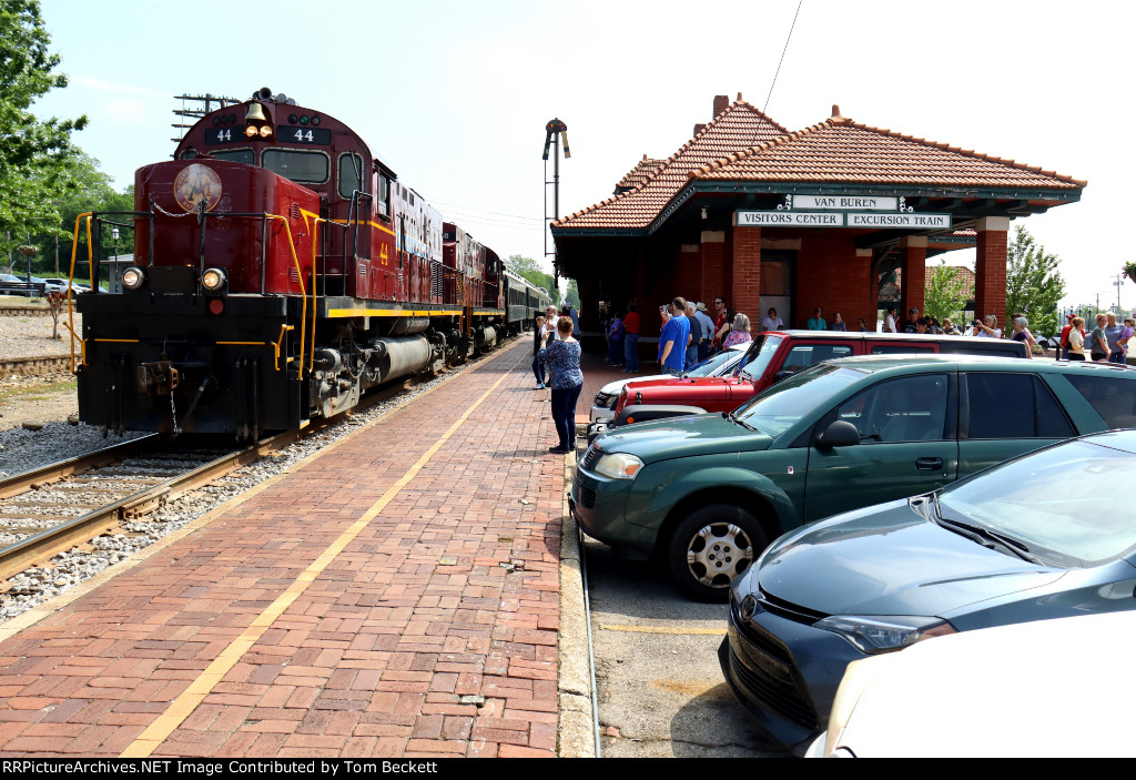 At the station